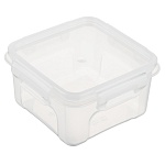 контейнер для продуктов с защелками квадратный 0,6л, пластик интернет-магазин «Барс»