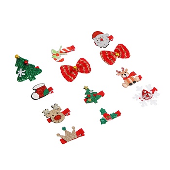 заколка для волос 2 шт, тм юниlook, 1-6,5см, металл, полимер, 6 дизайнов, #1