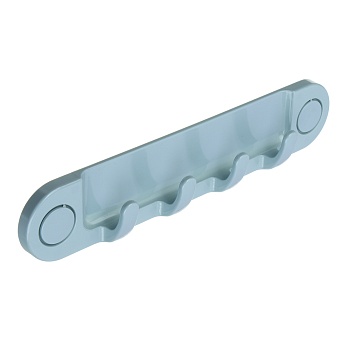 vetta classic планка для ванной комнаты, пластик, 4 крючка, 28х5,5х3 см, оливковый от магазина Барс
