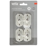 накладные колесики, тм vetta, вращение 360 градусов, самоклеящиеся, 4шт от магазина Барс