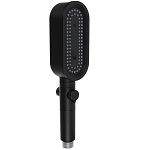 rain лейка для душа с фильтром, 3 режима, регулировка напора воды, кнопка-стоп, 64х140мм, черная