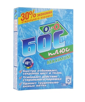 порошок стиральный бос кислородный отбеливатель 600гр карт.уп. 1/24