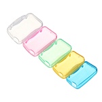 набор футляров для зубных щёток тм vetta, пластик, 3,5х2х2 см, 5 цветов от магазина Барс