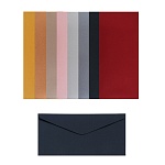 набор конвертов 10 шт, микс цветов, 8х16,5см, бумага, арт.1