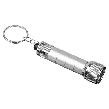 ермак фонарик-брелок 5 led, 3хlr44, алюминий, 6,7х1,2 см
