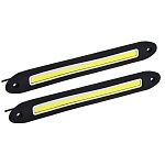 ермак дневные ходовые огни, led 80шт, гибкий резин. корп., 255мм, 12v, белый, 2шт