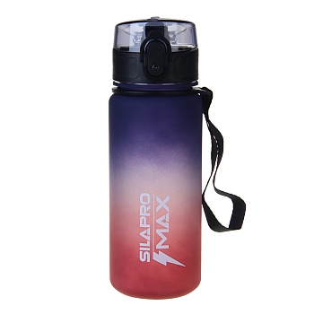 silapro max бутылка спортивная с замком, бордовая, 500мл, рс, рр