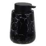 vetta дозатор для жидкого мыла, 320 мл, 13x9x9 см, керамика, "космос", мрамор черный от магазина Барс