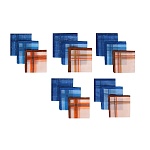 galante набор носовых платков 3шт, 80% хлопок, 20% полиэстер 28х28см, арт.gl-2904-2