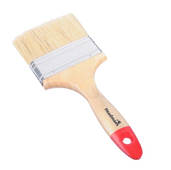 кисть флейцевая 4" (100мм) "евро" нат. щетина headman