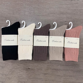 носки женские "шерсть ламы" тм turkan, р.36-41, цвета в ассортименте, #l6117