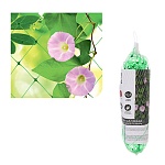 сетка садовая для вьющихся растений тм inbloom, 2х5м, пластик, размер ячейки 15х15см, зеленая от магазина Барс