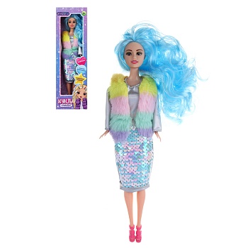 игроленд кукла стильная, 29 см, pvc, pp, 10х4,5х32,5 см, 4 диз.