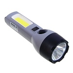 ермак фонарь ручной, 1200 мач, 175х52х30 мм, 4 режима, led+сов, type-c, пластик