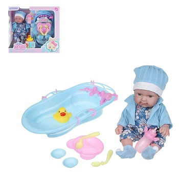 игроленд пупс 25 см с аксесс., pp, pvc, полиэcтер, abs, 33х10х30 см