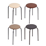 ника табурет круг, металл, мдф, мягкое сиденье, h47см, d29см, тб3 от магазина Барс