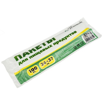 пакеты для продуктов 100шт, 24x37см, в рулонах от магазина Барс