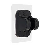 держатель для лейки душа настенный самоклеящийся, черный