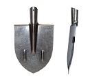 лопата штыковая остроконечная к-2  (рельсовая сталь) 1/12 от магазина Барс