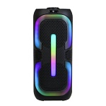 колонка беспроводная by radiance, 20вт,светомузыка,2400мач,tws,usb,bt 5.3,вшг 46x20x20см, черный от магазина Барс