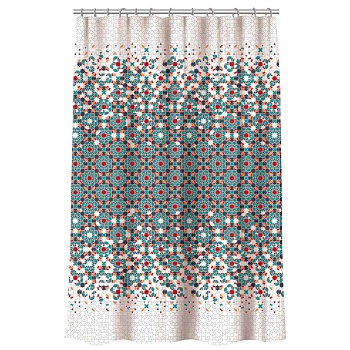 vetta шторка для ванной, с утяжелителем, полиэстер, 90 г/м2, 180x180см, "франко", 4 дизайна от магазина Барс