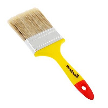 кисть флейцевая 3" (75мм) "headman",искус. щетина, пласт. ручка