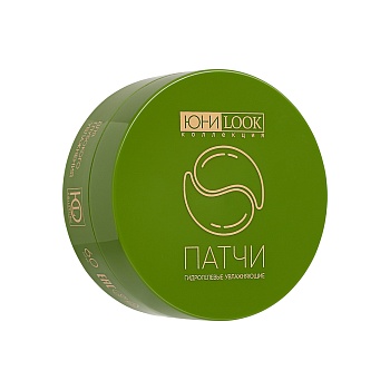 юниlook патчи гидрогелевые увлажняющие от темных кругов и морщин, 60 шт, зеленый