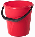ведро  пластик красное 8л
