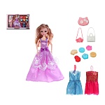 игроленд кукла 28 см с гардеробом и акс., pvc, pp, 46х6,5х32,5 см интернет-магазин «Барс»