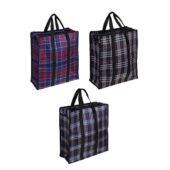 сумка хозяйственная тм vetta шотландка, 35x40x15см, 21л, до 8кг, полипропилен, 3 цвета от магазина Барс