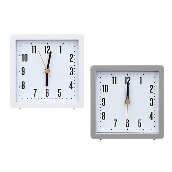 ladecor chrono будильник, 10,9x10,9x4 см, пластик, 1хаа, 2 дизайна