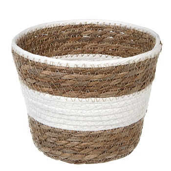 кашпо плетеное тм inbloom, 17х12х14см, бумажный жгут от магазина Барс