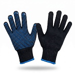 перчатки двойные, черные зимние с пвх 7,5 класс 5/150 