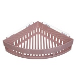 vetta classic полка настенная угловая (большая), пластик, 35x25x7 см, пудровый от магазина Барс
