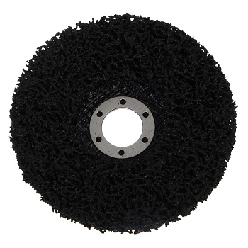 ермак диск коралловый зачистной 125мм для ушм, п.кв. 22 мм, толщина 14мм, чёрный, низкая жестк.