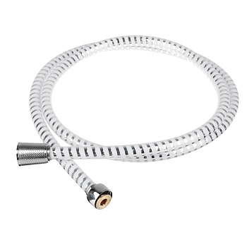 rain шланг для душа 150см, 1/2"(имп)-1/2"(имп), пвх, латунь, антитвист, серебристо-белый