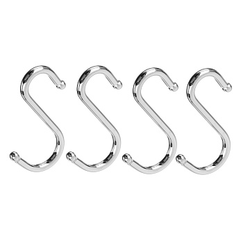 набор крючков s-образных тм vetta, хромированная сталь, 4 шт от магазина Барс