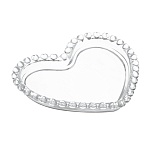 подставка для мелочей "сердце" 17,5x2x12 см, стекло