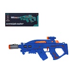 игроленд автомат "маленький снайпер", свет, звук, дым, вибрация, 3аа, pp, 36х19х6,6 см, 4 дизайна интернет-магазин «Барс»