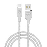 by кабель для зарядки elite micro usb, 3а, 1м, быстрая зарядка qc3.0, 100см, серый от магазина Барс