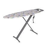 vetta доска гладильная 122х40х90см, металл, подставка под утюг с термоустойчивыми вст, удл.1,6м н10 от магазина Барс