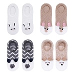 galante носки-антизаносы с декором, р.23-25, 100% полиэстер, 4 дизайна