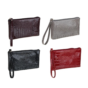 юl кошелек-клатч с ручкой, пу, 19х11см, 4 цвета кж23-27