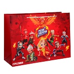 пакет подарочный бумажный тм by русские супергерои стражники, 42x30x15 см, 6 +