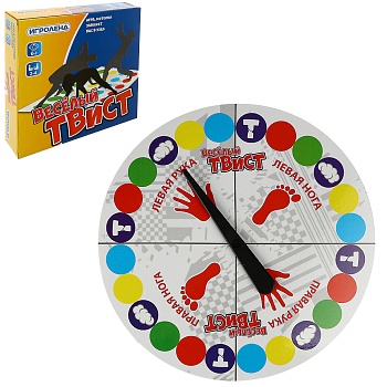 игроленд игра настольная "веселый твист", pp, 26,5х26,5х5,5см
