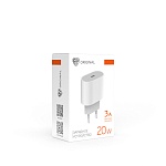 by сетевое зарядное устройство pure 20вт, usb-c pd,110-240в,50-60гц, пластик, белый от магазина Барс