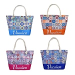 юl майолика сумка пляжная с ручками-канатами, полиэстер, 49х33х14см, 4 цвета, сзвл25-02