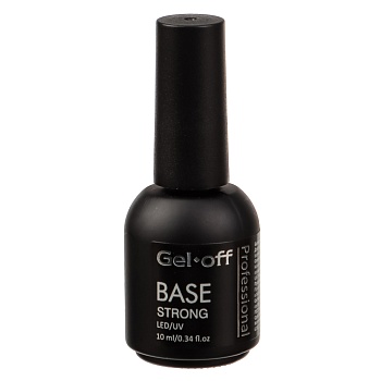 базовое покрытие для ногтей среднее "base strong", gel-off professional, 10 мл