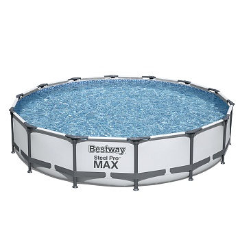 bestway круглый бассейн, пвх, 427х84см, 10220л, с фильтр-насосом, 56595