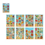 блокнот с наклейками для творчества, 24х15см, бумага, 8 страниц, 4 дизайна интернет-магазин «Барс»